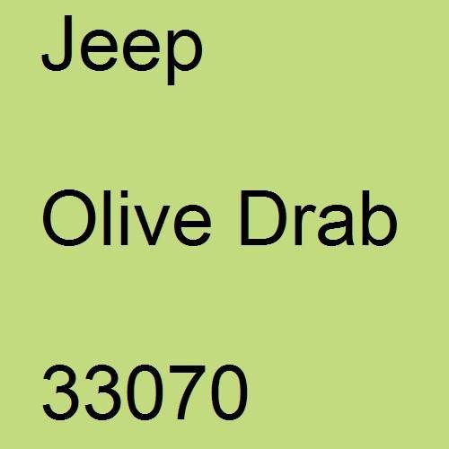 Jeep, Olive Drab, 33070.